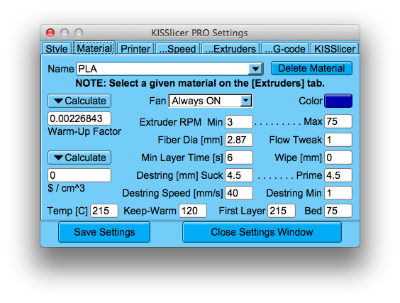 Marlin and Kisslicer settings for awesome print quality